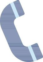 blauw kleur van telefoon icoon. vector