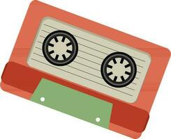 vector illustratie van cassette.