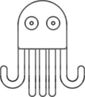 karakter van een Octopus. vector