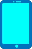 illustratie van een blauw smartphone. vector