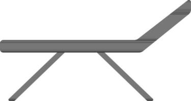 kant visie van strand stoel of ligstoel icoon. vector