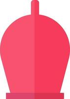 spa concept, icoon van cupping behandeling in rood kleur. vector