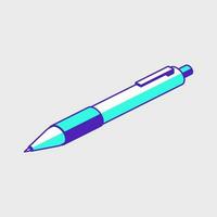 pen isometrische vector illustratie