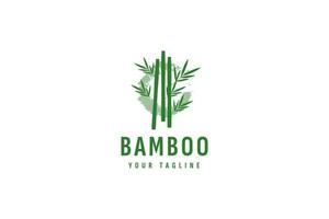 bamboe logo vector icoon illustratie