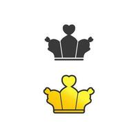 kroon logo koning logo koningin logo, prinses, sjabloon vector pictogram illustratie ontwerp keizerlijk, koninklijk en succes logo business