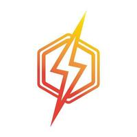flash elektrisch logo vector icoon illustratie ontwerp sjabloon. bout energie icoon.elektrisch logo flash vector bout
