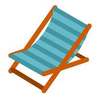 zomer strand vouwen canvas bed vector