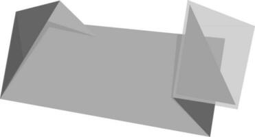 grijs papier label of sticker. vector