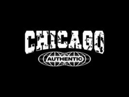 ontwerp t-shirt streetwear kleding chicago vector typografie perfect voor modern kleding