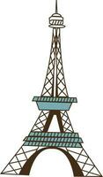 mooi eiffel toren in Parijs. vector