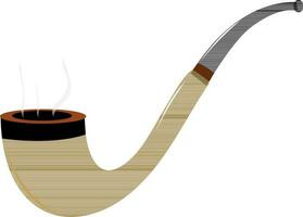 illustratie van rook pijp. vector