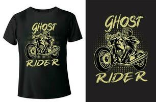 geest rijder t-shirt ontwerp en vector-sjabloon vector