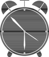 zwart en wit alarm horloge. vector