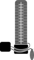 bloed druk toezicht houden op gereedschap manometer symbool. vector