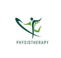 fysiotherapie icoon, lichaam Gezondheid, fysiek behandeling vector