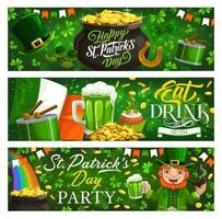 st patricks dag, vector banners