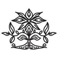 mandala patroon met lotus bloem ornament vector