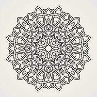 circulaire patroon mandala sier.geschikt voor henna, tatoeages, foto's, kleur boeken. Islam, hindoe, boeddha, Indië, Pakistan, Chinese, Arabisch vector