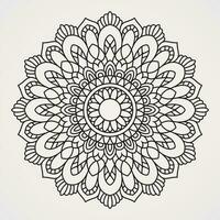 bloem mandala met mooi mozaïek- stijl vector