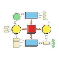 vector bedrijf sjabloon voor presentaties. creatief concept voor infografiek. bedrijf gegevens visualisatie. werkwijze grafiek. abstract elementen van grafieken, diagrammen met stappen, opties, secties of werkwijze.