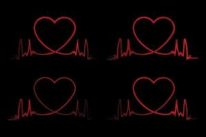 borstel grunge vector hart icoon voor grafisch ontwerp projecten. Valentijn dag, illustratie wijnoogst ontwerp element.