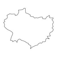 krapina zagorje kaart, onderverdelingen van Kroatië. vector illustratie.