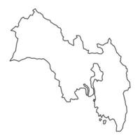 viken provincie kaart, administratief regio van Noorwegen. vector illustratie.