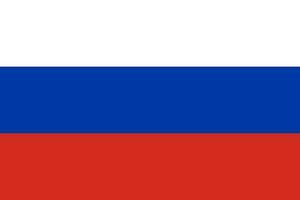 russische vlag, officiële kleuren en verhoudingen. vectorillustratie. vector