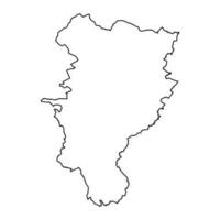 provincie dood kaart, administratief provincies van Ierland. vector illustratie.