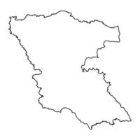 Burgas provincie kaart, provincie van bulgarije. vector illustratie.