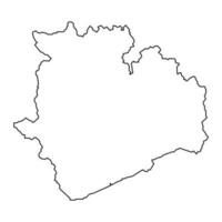 veszprem provincie kaart, administratief wijk van Hongarije. vector illustratie.