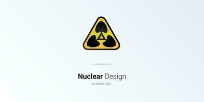 nucleair logo ontwerp met verschillend variant visie, een ander universum visie vector