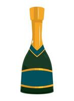 Champagne fles icoon geïsoleerd ontwerp vector