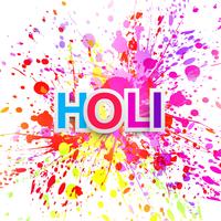 illustratie van kleurrijke Happy Holi achtergrond vector