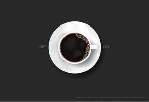 koffie poster advertentie flyer vectorillustratie vector