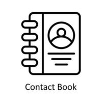 contact boek vector schets icoon ontwerp illustratie. gebruiker koppel symbool Aan wit achtergrond eps 10 het dossier