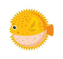 globefish dier icoon vector