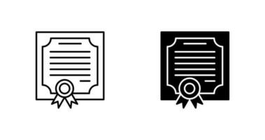 certificaat vector pictogram