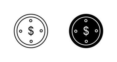 dollar munt vector pictogram