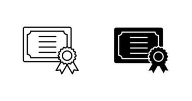 certificaat vector pictogram