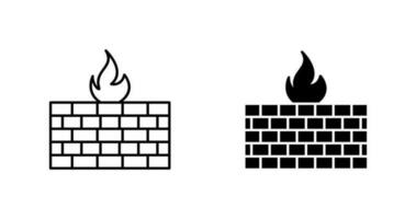 firewall vector pictogram