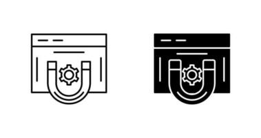 magneet vector pictogram