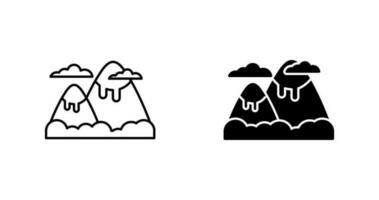 berg vector pictogram