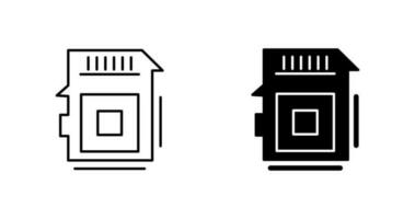 sd-kaart vector pictogram