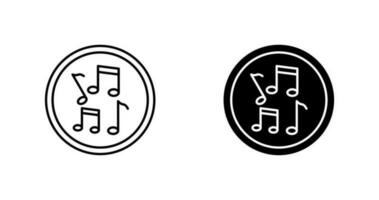 musical aantekeningen vector icoon