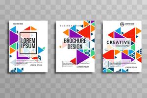 moderne zakelijke brochure set vector