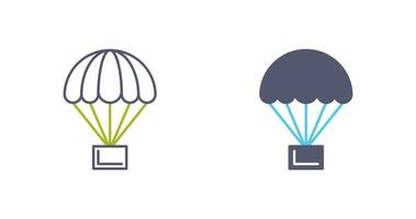 parachute vector pictogram