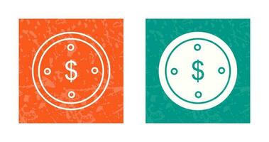 dollar munt vector pictogram