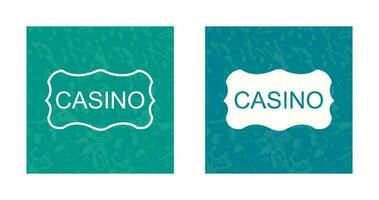 casino teken vector icoon