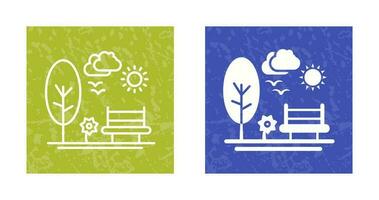 park vector pictogram